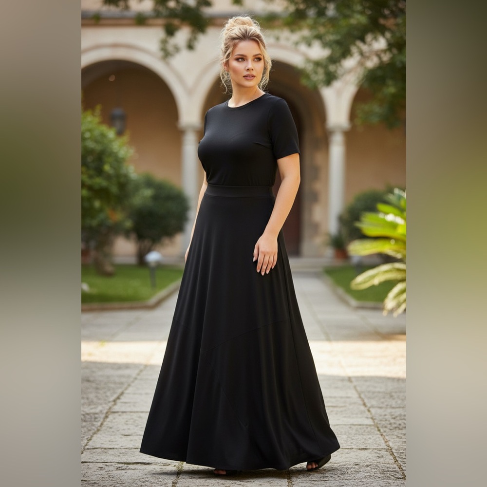 Chico's Black Maxi Skirt Dress